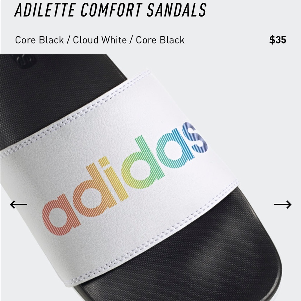 NEW Rainbow Adidas Slides 🏳️‍🌈